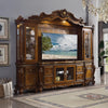 ACME Picardy Entertainment Center in Honey Oak: Luxury Traditional Living Room Elegance Plaza Home Decor
