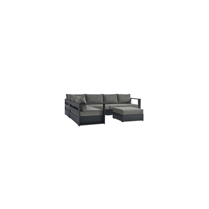 Modway EEI-6674 Tahoe 5-Piece Outdoor Patio Powder-Coated Aluminum Sectional Sofa Set Modway
