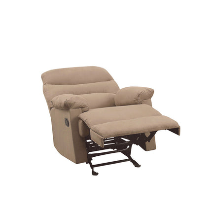 ACME 00627 Arcadia Recliner, Light Brown Microfiber