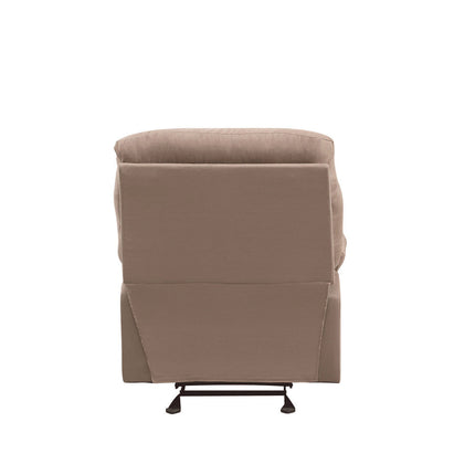 ACME 00634 Arcadia Glider Recliner, Light Brown Microfiber