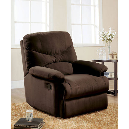 ACME 00635 Arcadia Glider Recliner, Chocolate Microfiber