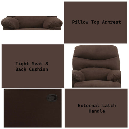 ACME 00632W Arcadia Chocolate MFB Recliner  10