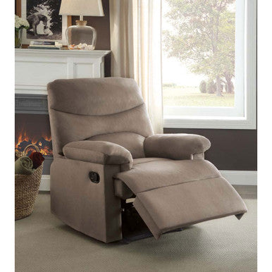 ACME 00703 Arcadia Recliner, Light Brown Fabric ACME Furniture