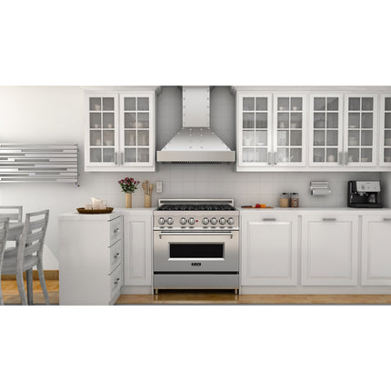 ZLINE 48 in. Ducted Vent Designer Series Wall Mount Range Hood in Satin Stainless Steel (655-4SSSS-48) Zline Appliances