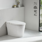 FORNO ACQUA Luxurious Smart Toilet. Includes Heated Seat, Auto Flush, Auto Lid, Powerful Flush, Ideal for Powder Rooms.