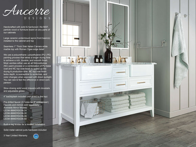 Hayley 60" Bath Vanity Set Ancerre Designs