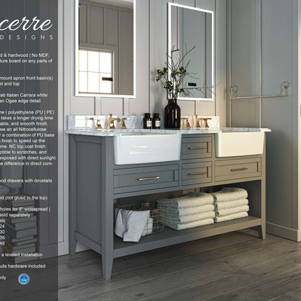 Hayley 60" Bath Vanity Set Ancerre Designs