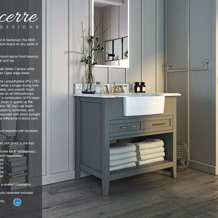 Hayley 36" Bath Vanity Set Ancerre Designs