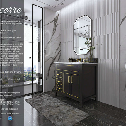 Aspen 36" Bath Vanity Set Ancerre Designs