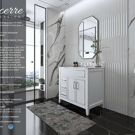 Aspen 36" Bath Vanity Set Ancerre Designs
