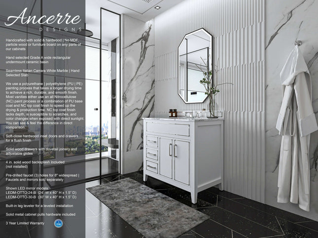 Aspen 36" Bath Vanity Set Ancerre Designs