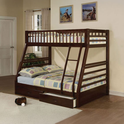 ACME 02020W Jason Espresso Twin/Full Bunk Bed  3