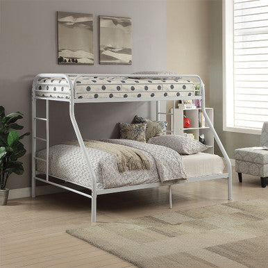 ACME 02052WH Tritan Twin XL/Queen Bunk Bed, White ACME Furniture