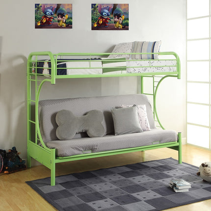 ACME 02091W-GR Eclipse Twin/Full/Futon Bunk Bed, Green
