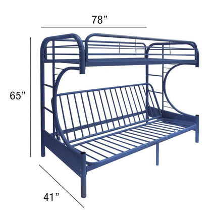 ACME 02091W-NV Eclipse Twin/Full/Futon Bunk Bed, Navy