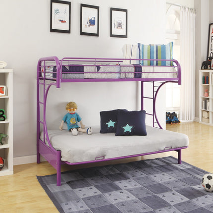 ACME 02091W-PU Eclipse Twin/Full/Futon Bunk Bed, Purple