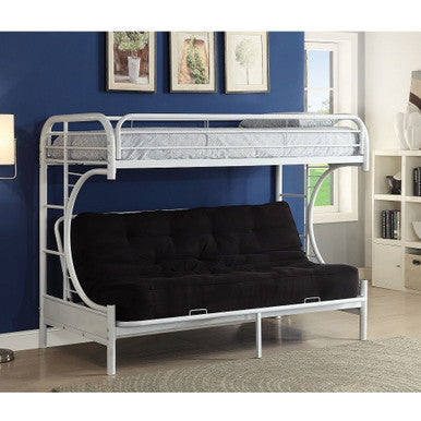 ACME 02091W-W Eclipse Twin/Full/Futon Bunk Bed, White ACME Furniture
