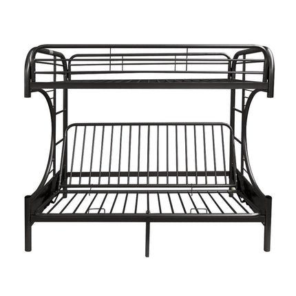ACME 02093BK Eclipse Twin XL/Queen/Futon Bunk Bed, Black
