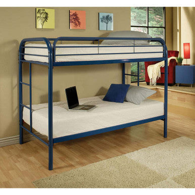 ACME 02188BU Thomas Twin Bunk Bed, Blue ACME Furniture
