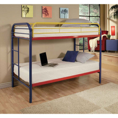 ACME 02188RNB Thomas Twin Bunk Bed, Rainbow ACME Furniture