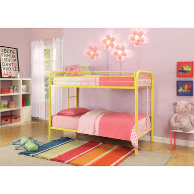 ACME 02188YL Thomas Twin Bunk Bed, Yellow ACME Furniture