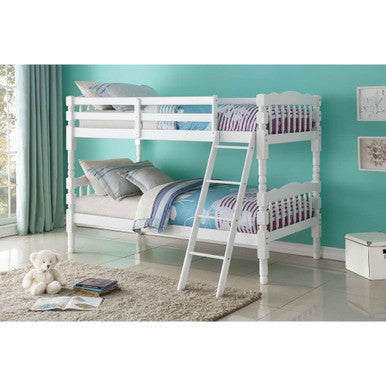 ACME 02298 Homestead Twin Bunk Bed, White (1Set/2Ctn) ACME Furniture