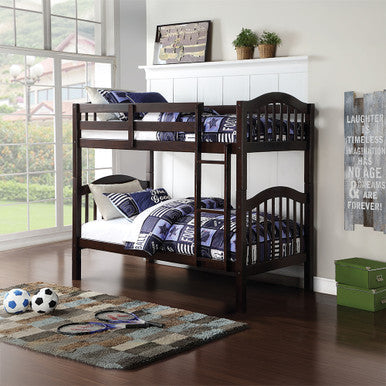 ACME 02554 Heartland Twin Bunk Bed, Espresso (1Set/2Ctn) ACME Furniture