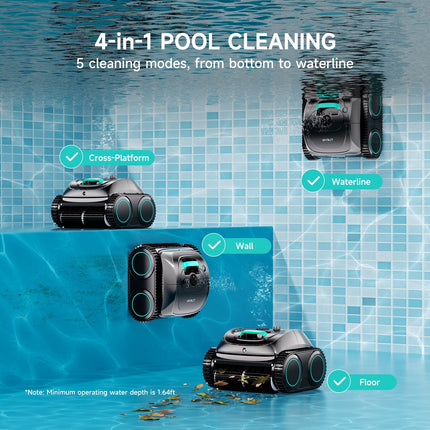 (2026 Upgrade) WYBOT C1 Cordless Robotic Pool Cleaner WYBOT