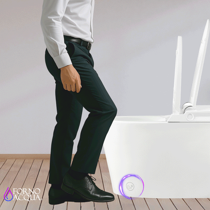 FORNO ACQUA Luxurious Super Smart Toilet. Includes Bidet, Heated Seat, Auto Flush, Auto Lid, Powerful Flush, Ideal for master bathrooms. FORNO ACQUA