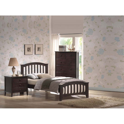 ACME 04980T San Marino Twin Bed, Dark Walnut (1Set/4Ctn)
