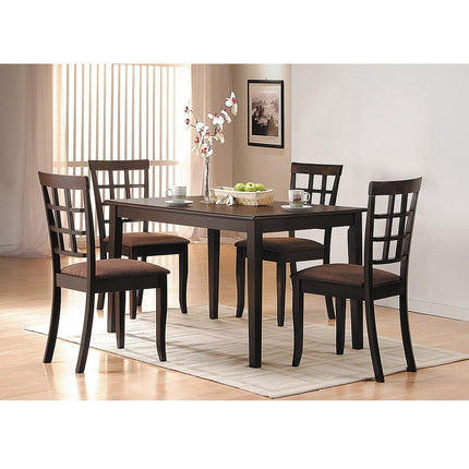 ACME 06851 Cardiff Side Chair (Set-2), Espresso & Dark Brown Microfiber