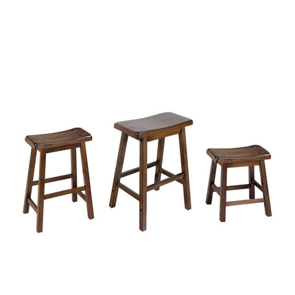 ACME 07306 Gaucho Bar Stool (Set-2), Walnut, 29" Seat Height