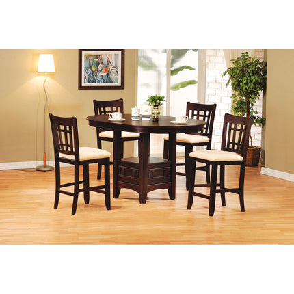 ACME 07675 Lugano Bar Table, Dark Walnut (1Set/2Ctn)