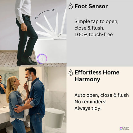FORNO ACQUA Luxurious Super Smart Toilet. Includes Bidet, Heated Seat, Auto Flush, Auto Lid, Powerful Flush, Ideal for master bathrooms. FORNO ACQUA