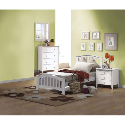 ACME 09150T San Marino Twin Bed, White (1Set/4Ctn)