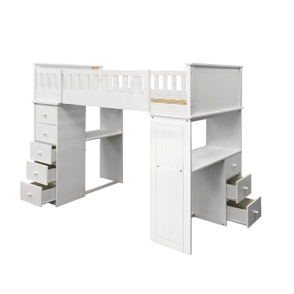 ACME 10970W Willoughby White Loft Bed -Ista 3A