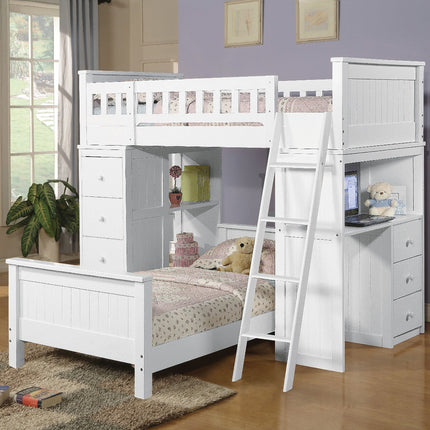 ACME 10970W Willoughby White Loft Bed -Ista 3A