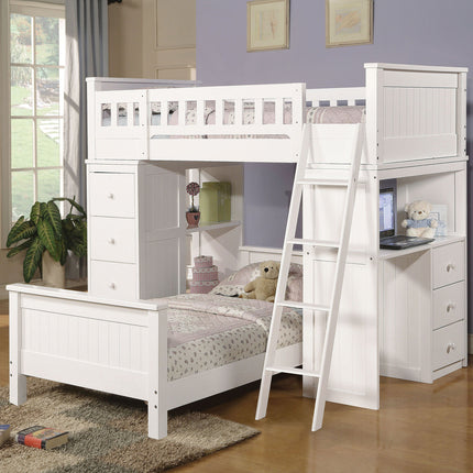 ACME 10978W Willoughby White Twin Bed -Ista 3A