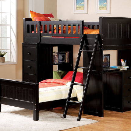 ACME 10988W Willoughby Black Twin Bed