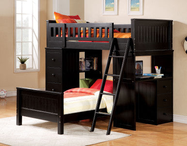 ACME 10988W Willoughby Black Twin Bed ACME Furniture