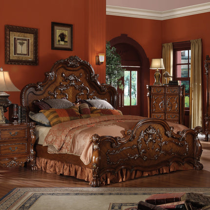 ACME 12140Q Dresden Queen Bed, Cherry Oak (1Set/3Ctn)
