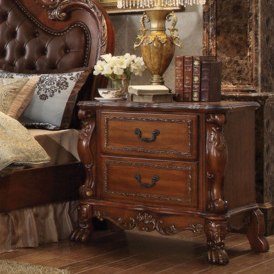 ACME 12143 Dresden Nightstand, Cherry Oak ACME Furniture