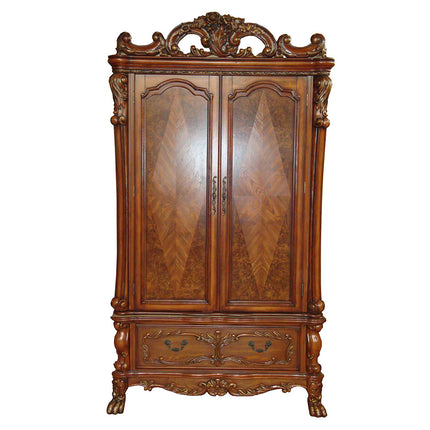 ACME 12147 Dresden TV Armoire, Cherry Oak (1Set/2Ctn)