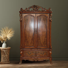 ACME 12147 Dresden TV Armoire, Cherry Oak (1Set/2Ctn)