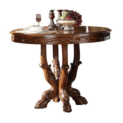 ACME 12160 Dresden Counter Height Table, Cherry Oak (1Set/2Ctn)