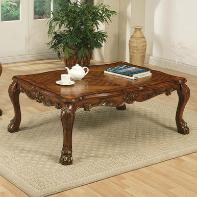 ACME 12165 Dresden Coffee Table, Cherry Oak ACME Furniture