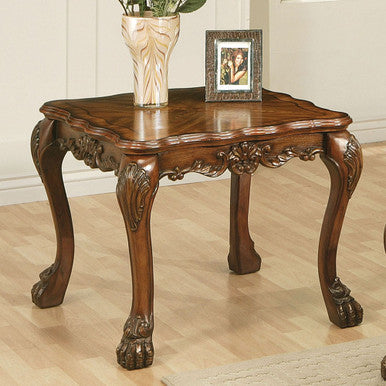 ACME 12166 Dresden End Table, Cherry Oak ACME Furniture