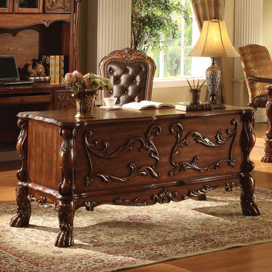 ACME 12169 Dresden Executive Desk, Cherry Oak ACME Furniture