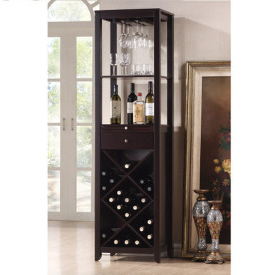 ACME 12244 Casey Wine Cabinet, Wenge ACME Furniture