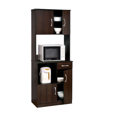 ACME 12258 Quintus Kitchen Cabinet, Espresso (1Set/2Ctn) ACME Furniture